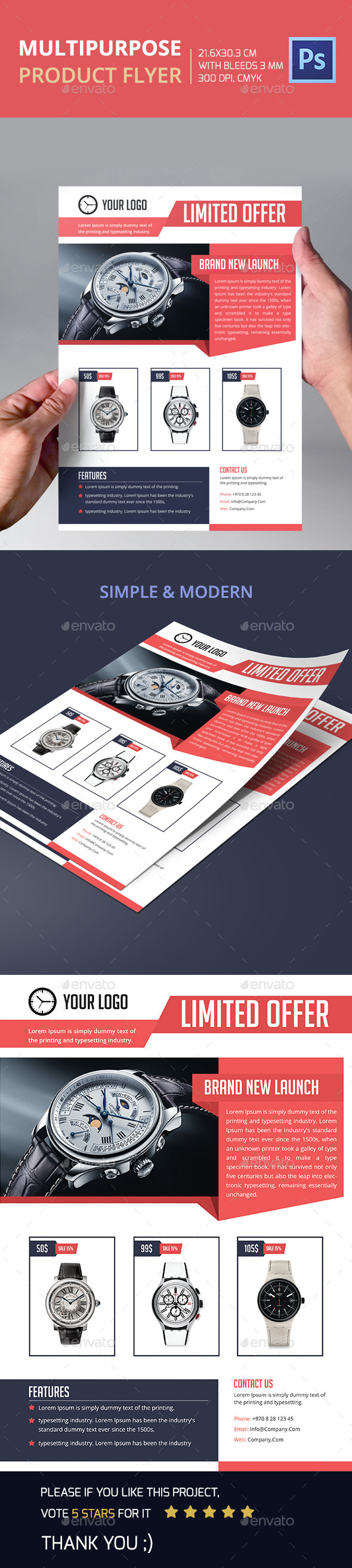 Multipurpose Product Flyer - Corporate Flyers