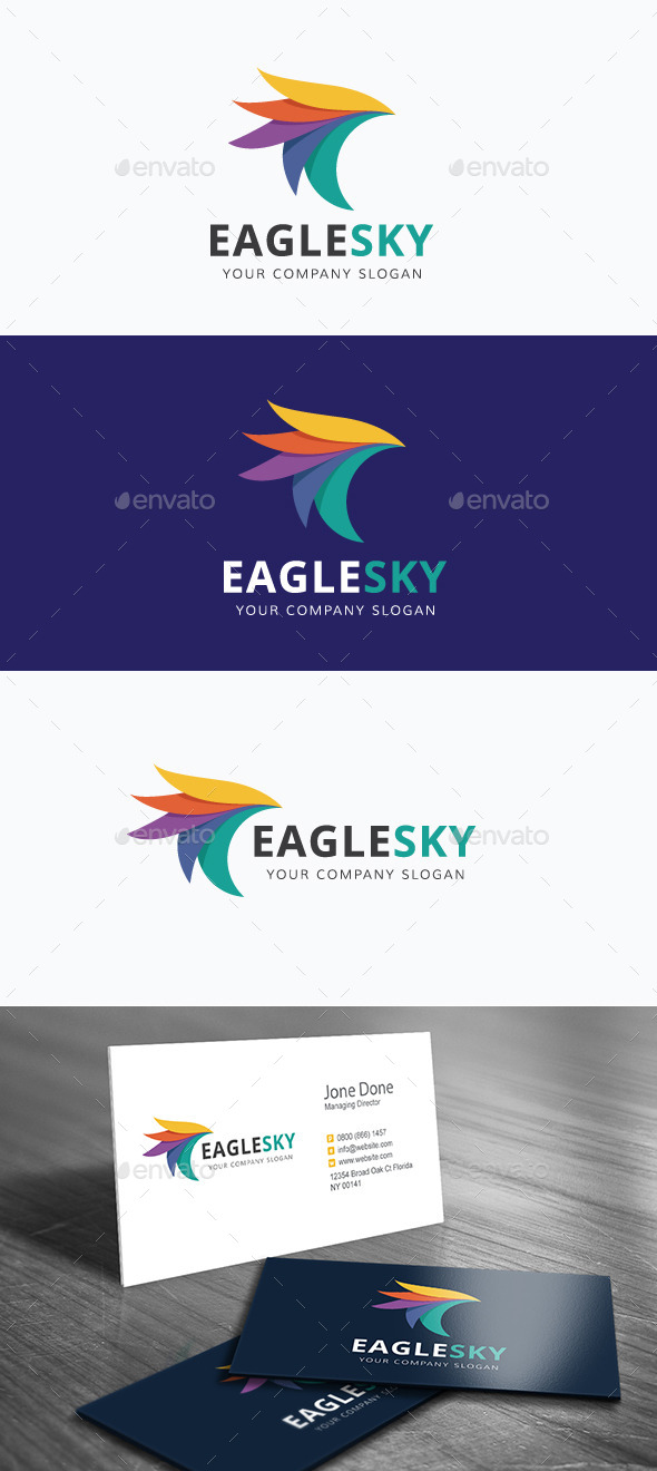Eagle Sky - Animals Logo Templates