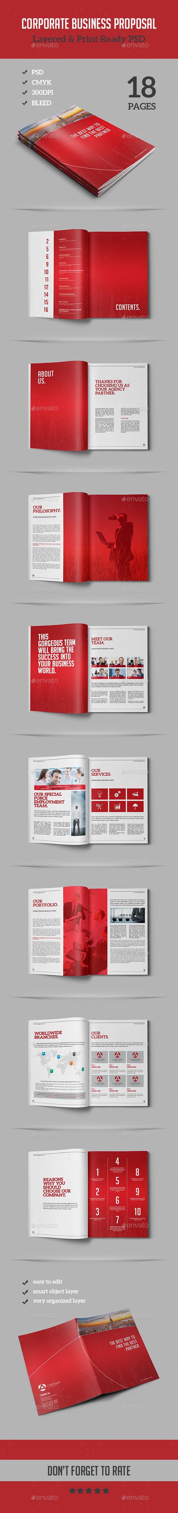 Corporate Business Proposal - Proposals & Invoices Stationery