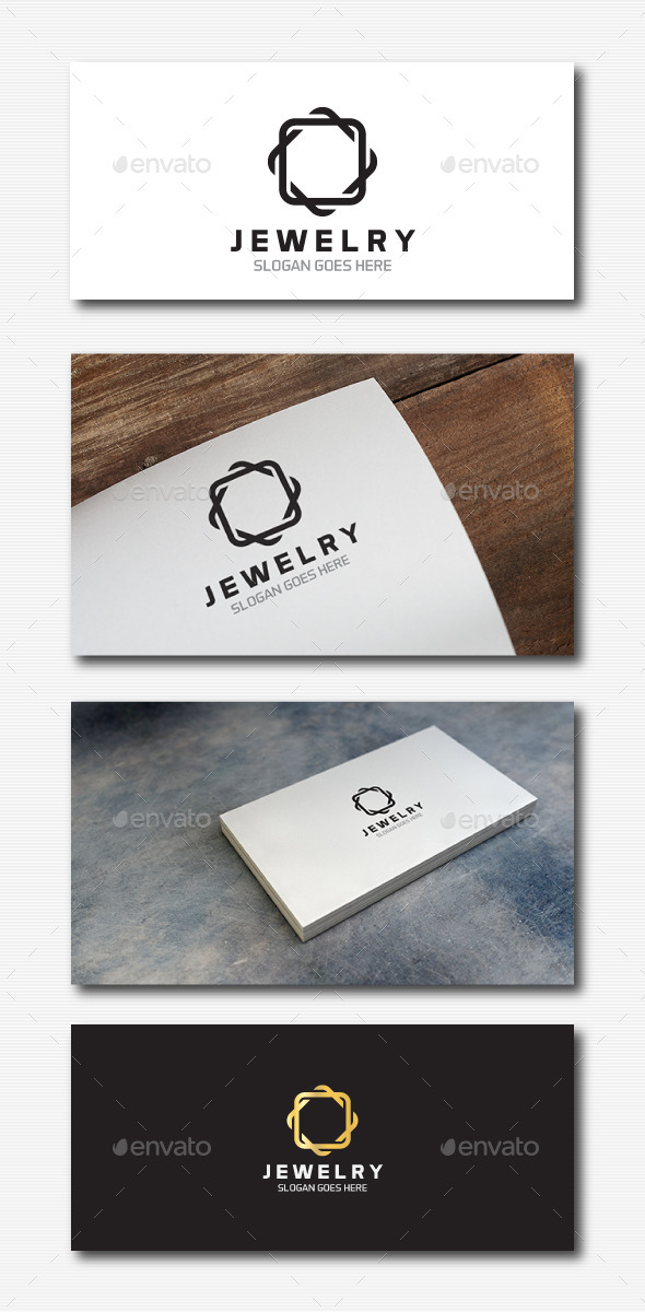 Square Jewelry Logo - Abstract Logo Templates