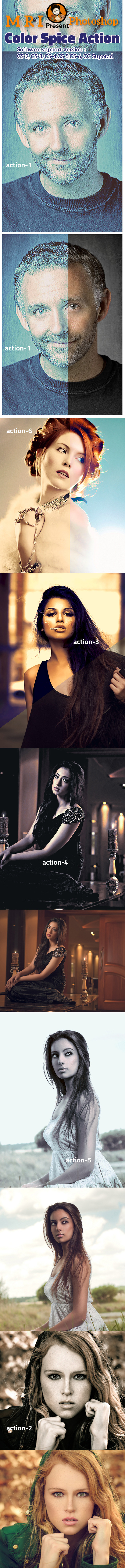 Color Spice Action - Actions Photoshop