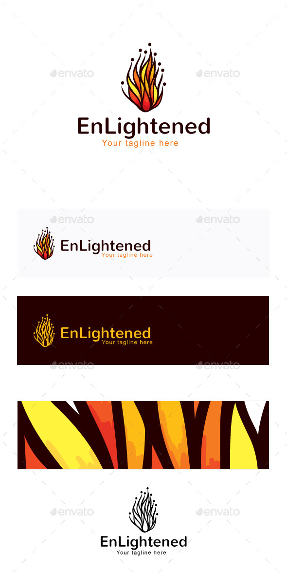 Enlightened Stock Logo Template - Humans Logo Templates