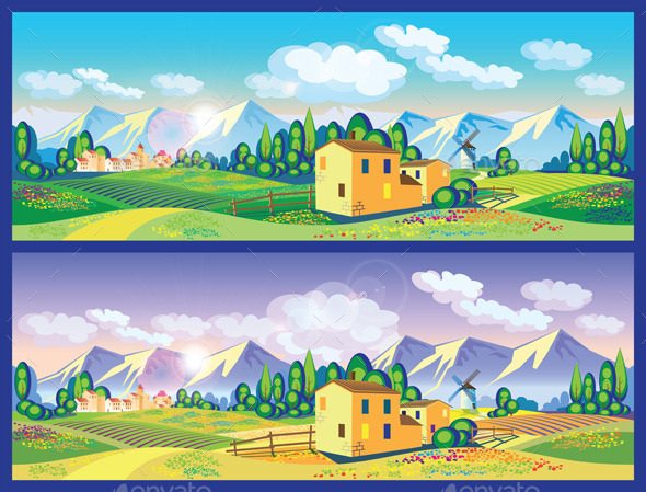 Countryside in the Spring and Summer - Landscapes Nature