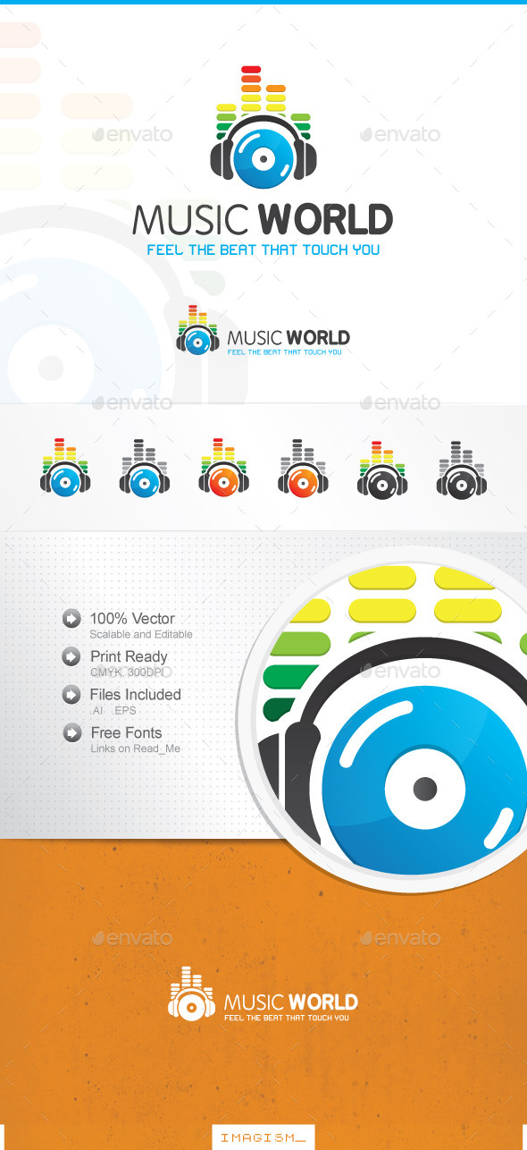 Music World Logo - Symbols Logo Templates