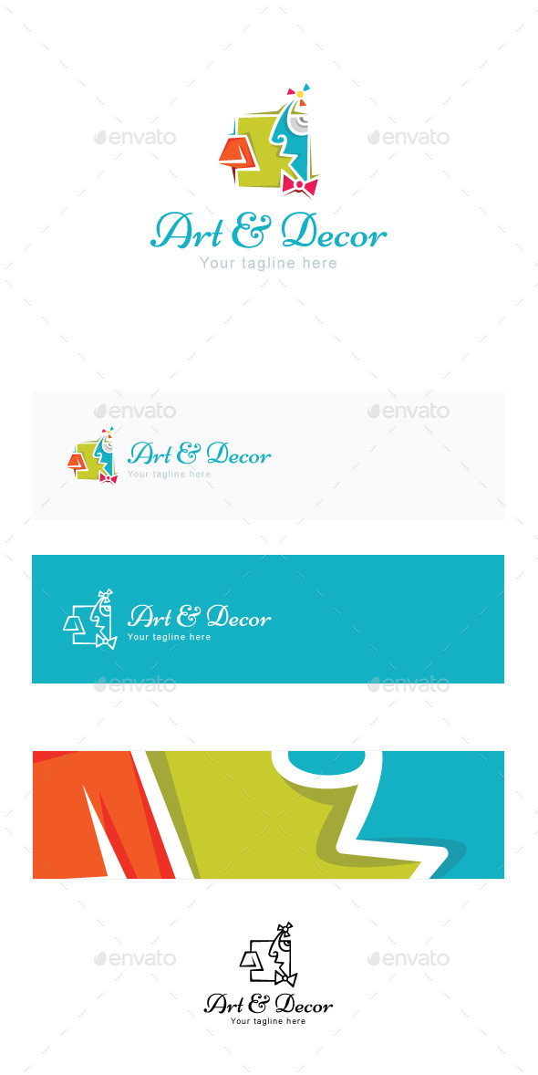 Art and Decor Stock Logo Template - Humans Logo Templates