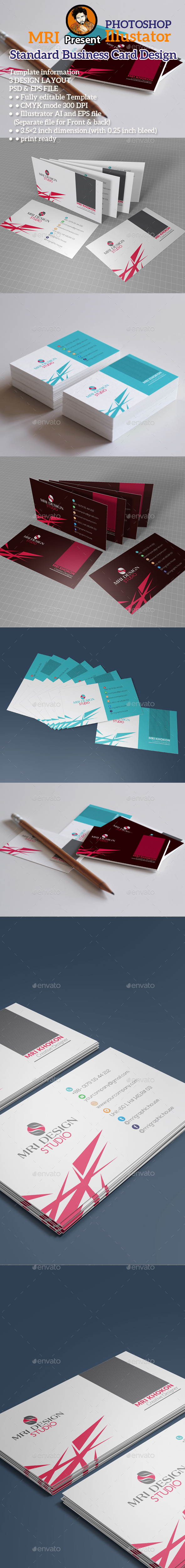 Standard Business Card - Business Cards Print Templates