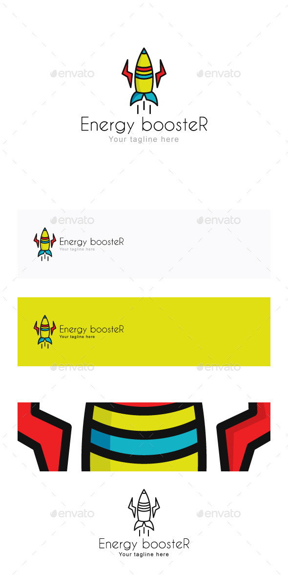 Energy boosteR Stock Logo Template - Objects Logo Templates
