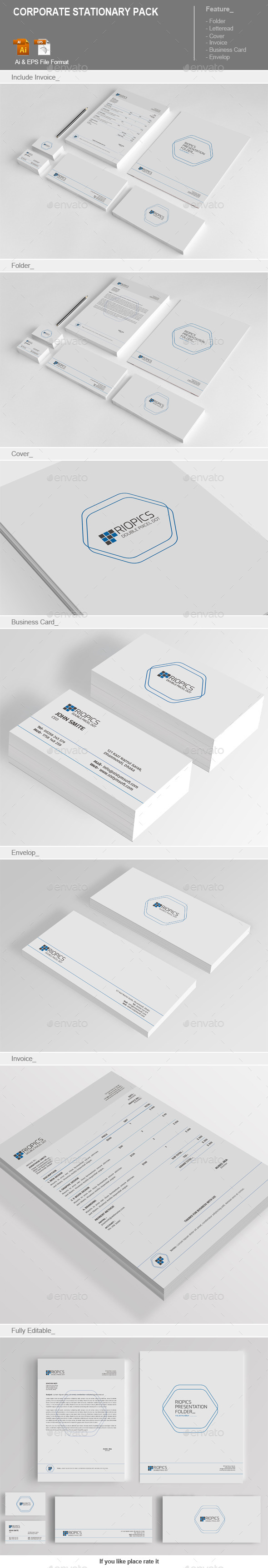 Corporate Stationary Pack - Stationery Print Templates