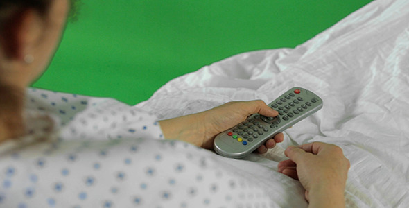 Hospital Patient Changing TV Channels