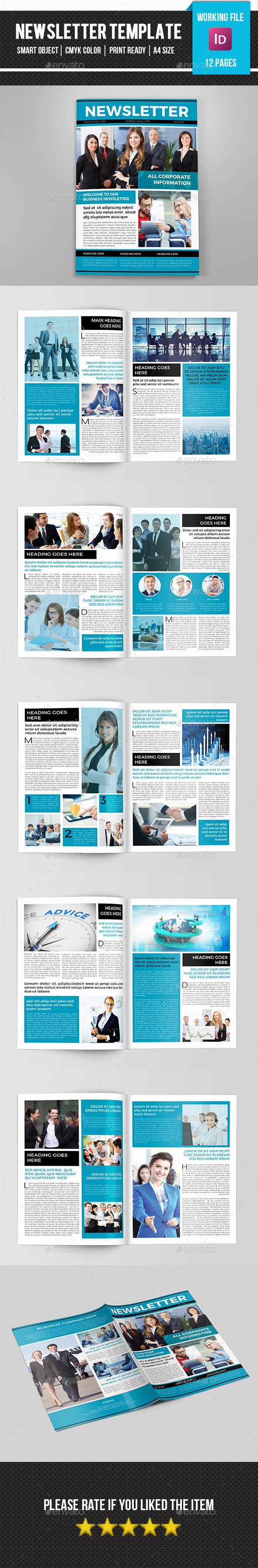 Corporate Newsletter-V08 - Newsletters Print Templates