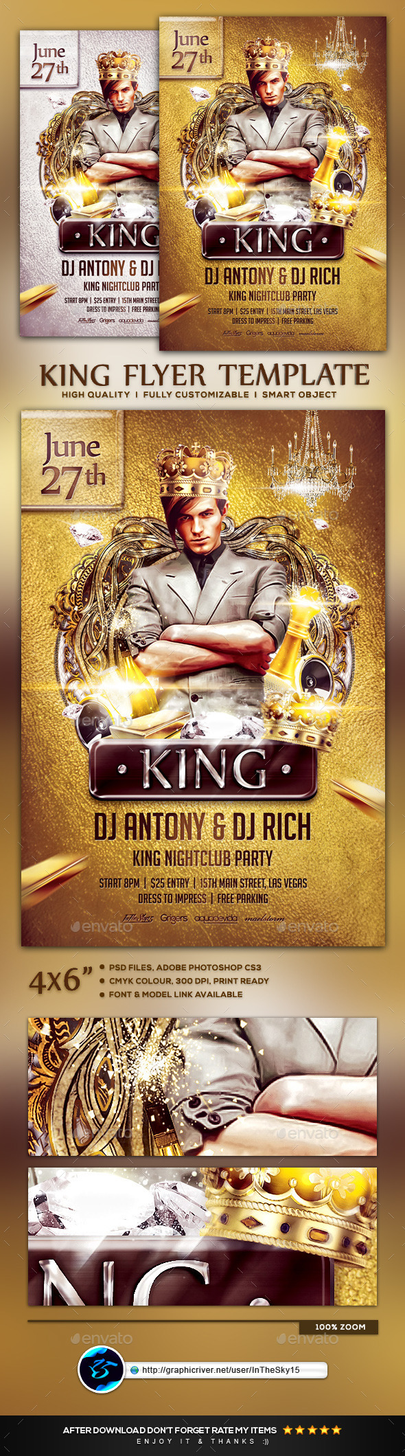 King Flyer Template - Flyers Print Templates