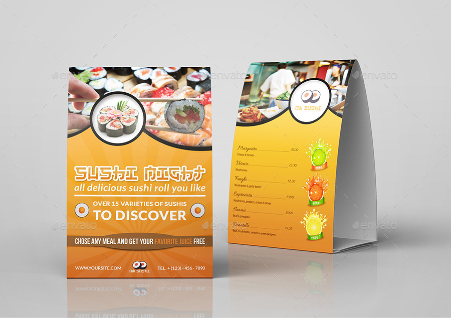 4x6 table tent template