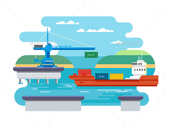 Cargo Freight Shipping by Water - Industries Business