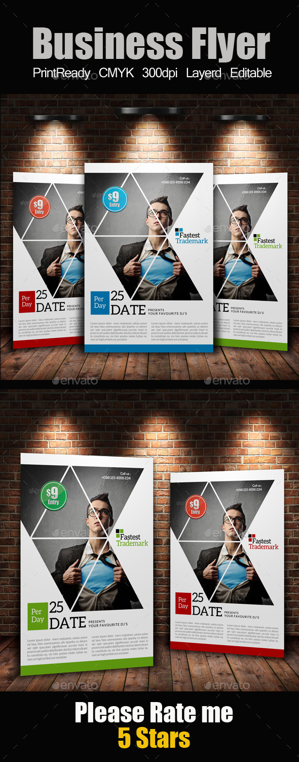 A4 Business Flyer Template - Corporate Flyers