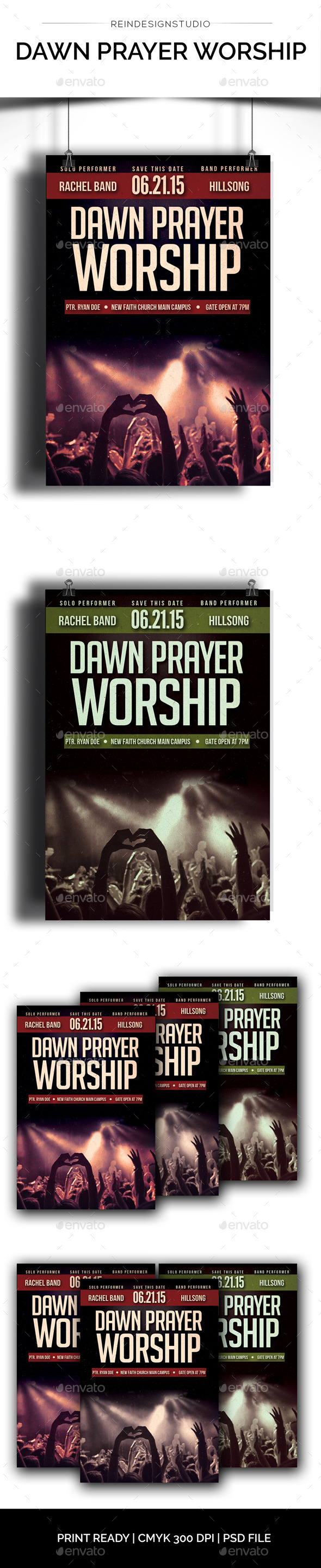 Dawn Prayer - Church Flyers