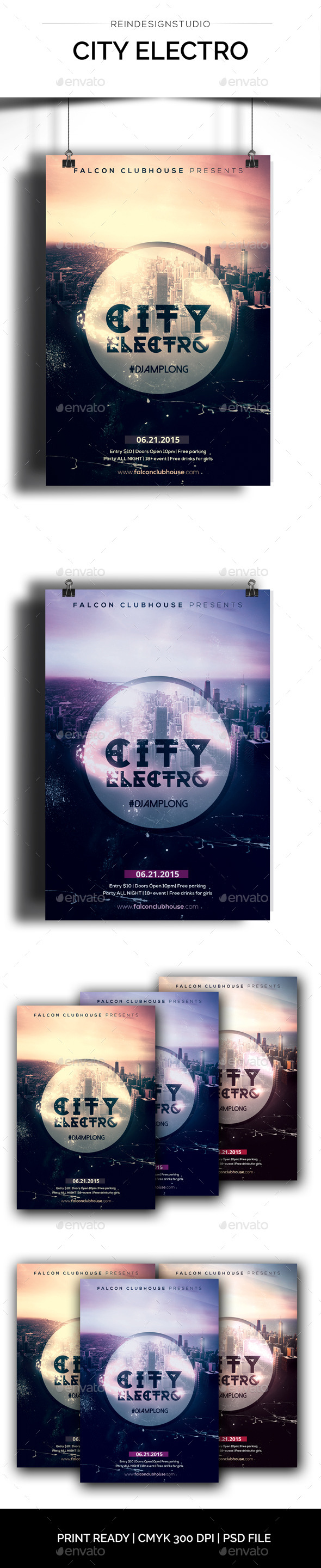 City Electro - Events Flyers