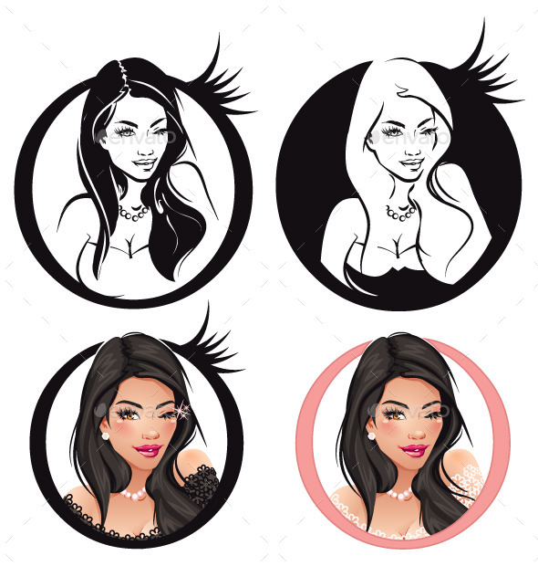 Eyelashes - Characters Vectors