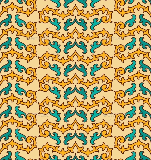 Damask Traditional Floral Decor. Vector - Patterns Decorative