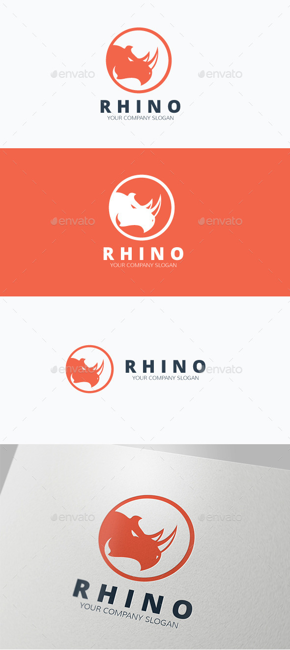 Rhino - Animals Logo Templates