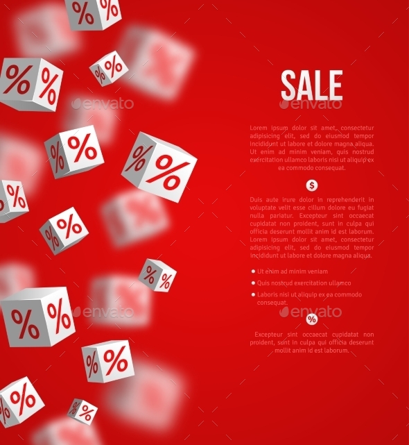 Sale Poster. Vector Illustration. Design Template - Commercial / Shopping Conceptual