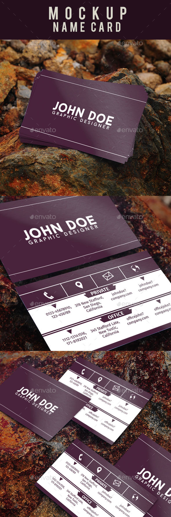 Mockup Name Card - Business Cards Print