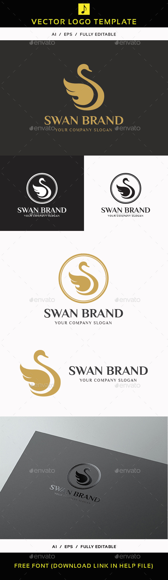 Swan Brand - Animals Logo Templates