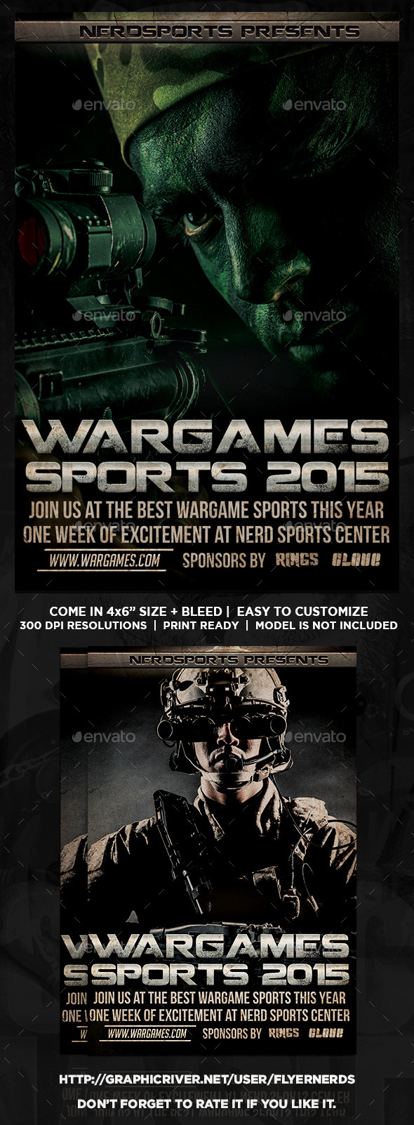 Wargame 2015 Sports Flyer - Sports Events