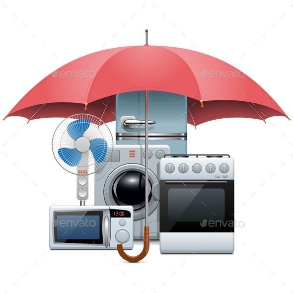 Vector Household Appliances Protection - Concepts Business