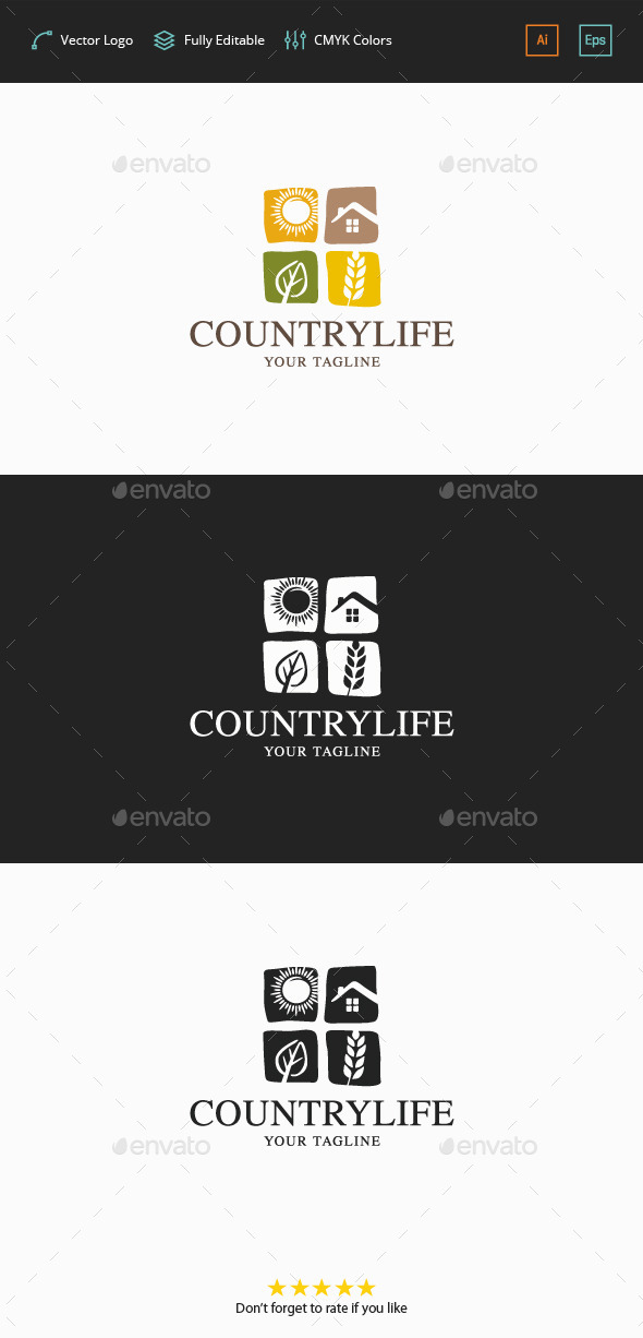 Country Life Logo - Symbols Logo Templates