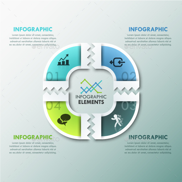 Modern Infographics Paper Template - Infographics