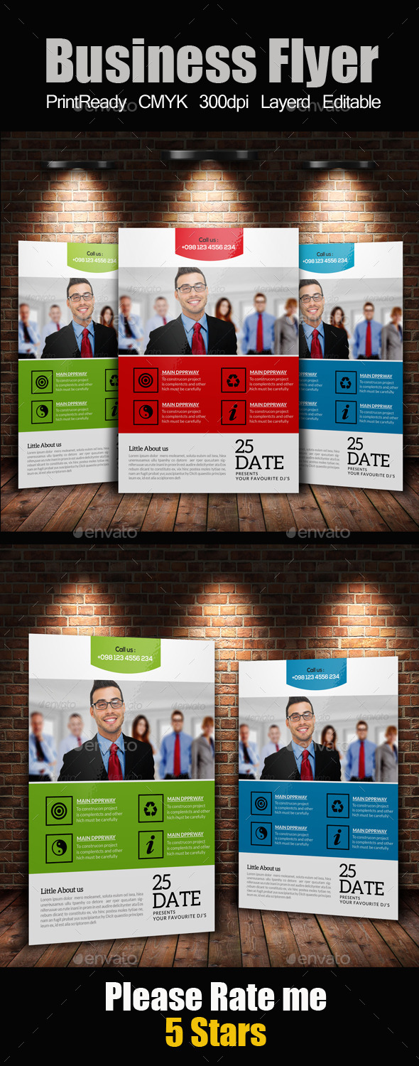 A4 Business Flyer Template - Corporate Flyers