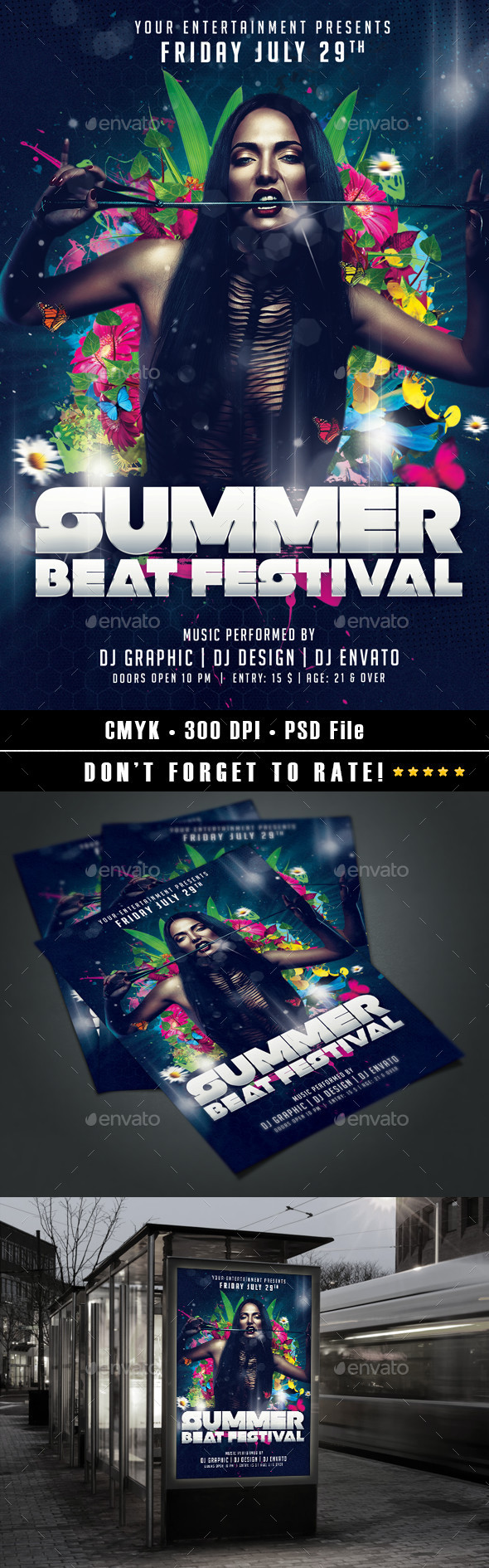 Summer Beat Festival - Events Flyers