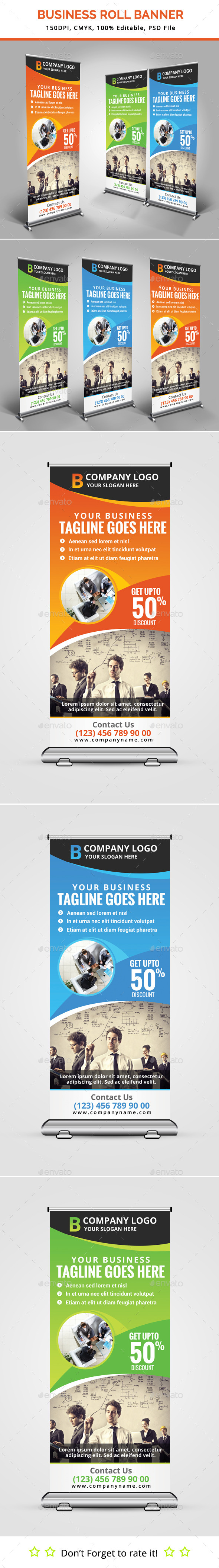 Business Roll Up Banner V12 - Signage Print Templates