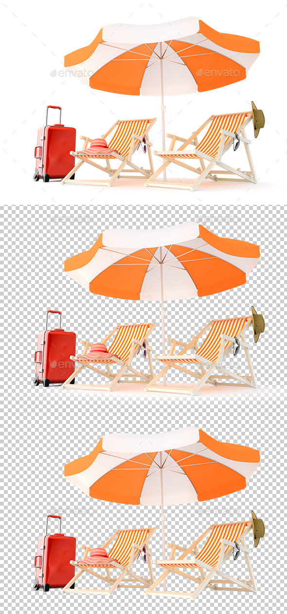 Couple's Rest Place - Objects 3D Renders
