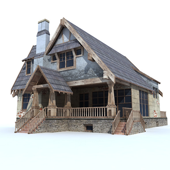 Low Poly House - 3Docean 11885100