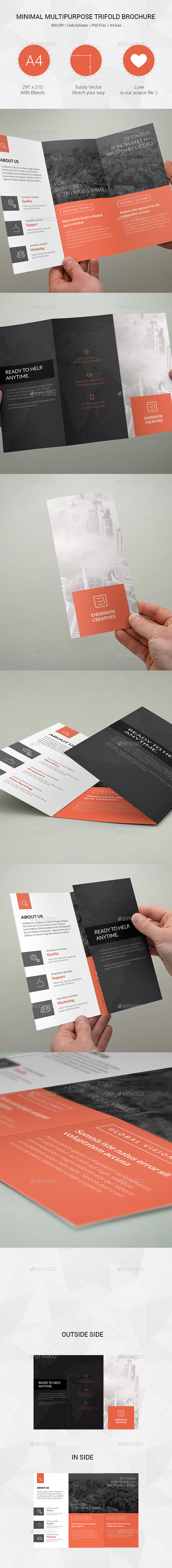 Minimal Multipurpose Trifold Brochure - 09 - Corporate Brochures