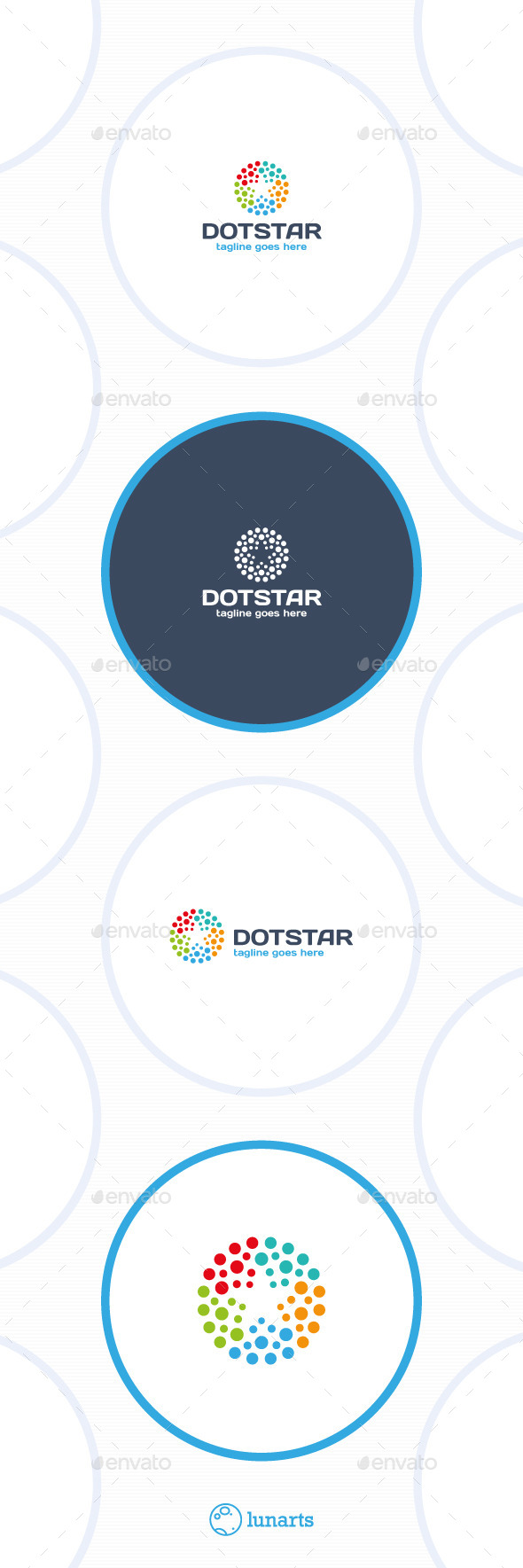 Color Dots Star Logo