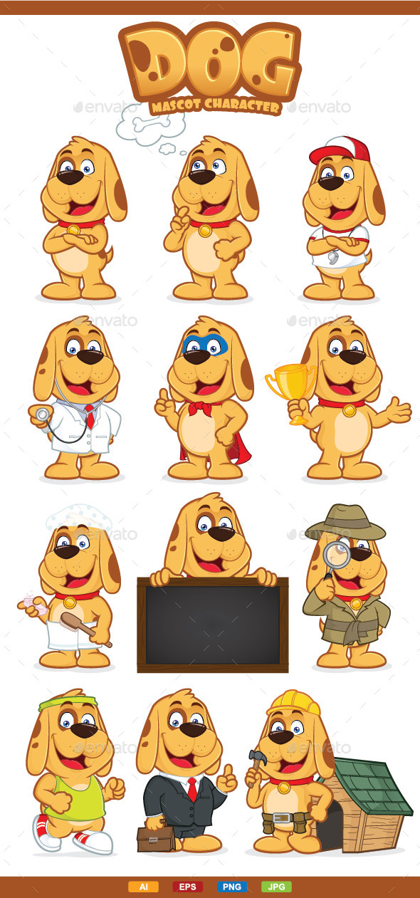 Dog Mascot Character - Animals Characters