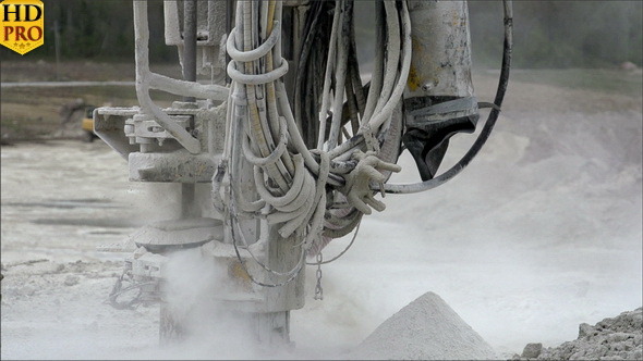 The Dust Seen from a Drilling Machine