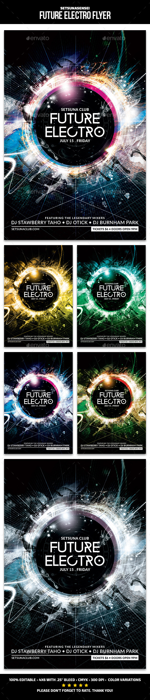 Future Electro Flyer - Clubs & Parties Events