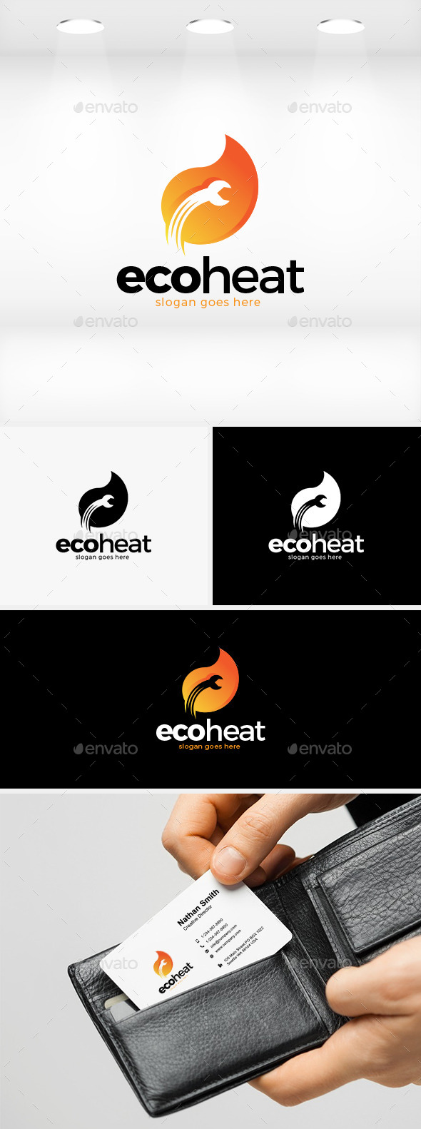 Eco Heat Logo - Symbols Logo Templates