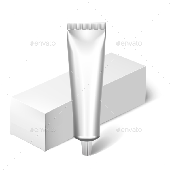 Blank Cosmetics Packages, Tube Template - Objects Vectors