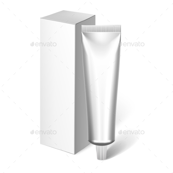 Blank Cosmetics Packages, Tube Template - Objects Vectors