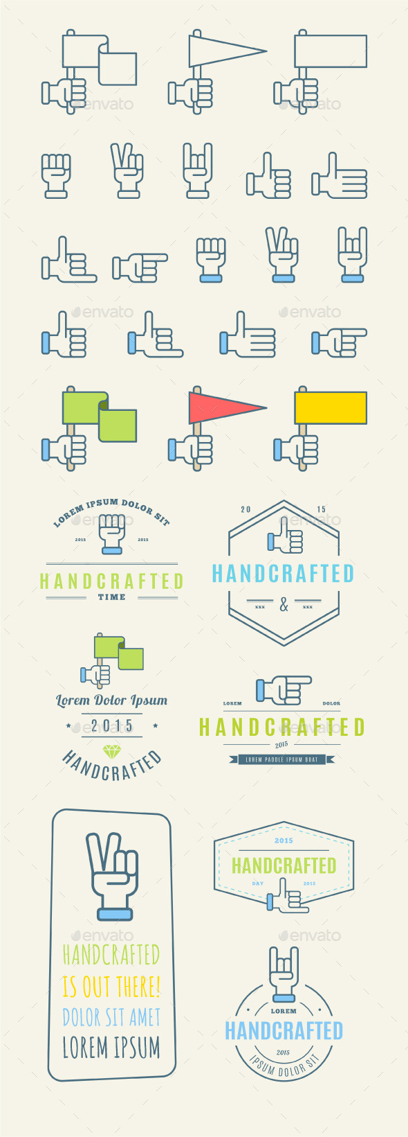 Trendy Retro Vintage Insignias and Logo - Miscellaneous Vectors