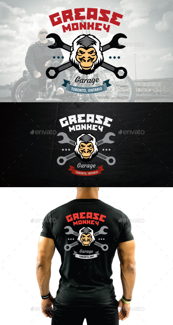 Mechanic or Motorcycle Shop Vector Logo - Crests Logo Templates