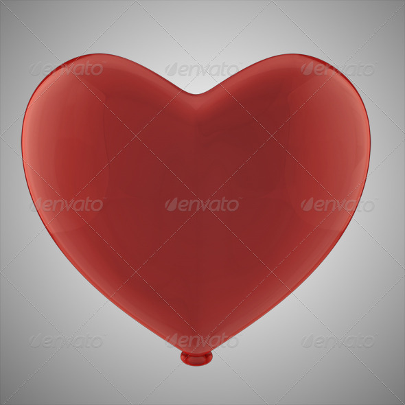 Heart Balloon (Layered) - 3D Renders Graphics