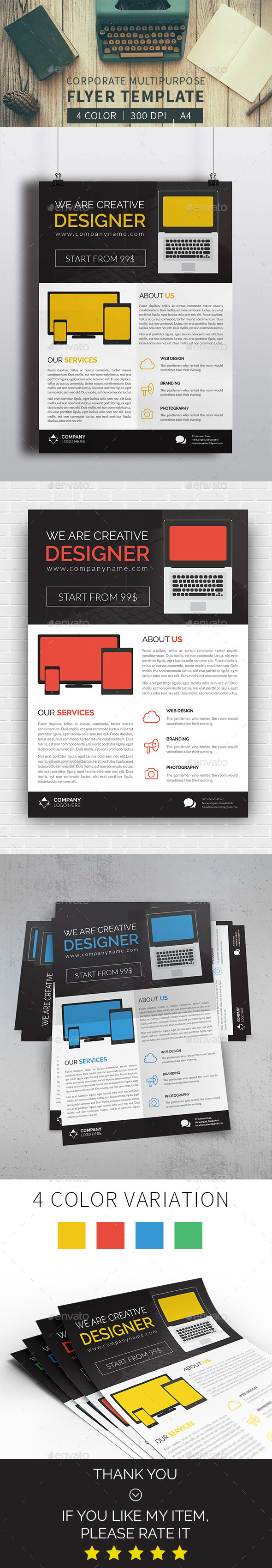 Corporate Multipurpose Flyer - Corporate Flyers