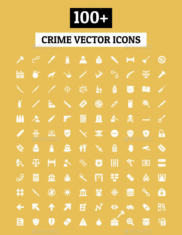 100+ Crime Vector Icons - Icons