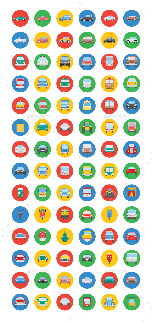 75+ Transport Vector Icons - Objects Icons