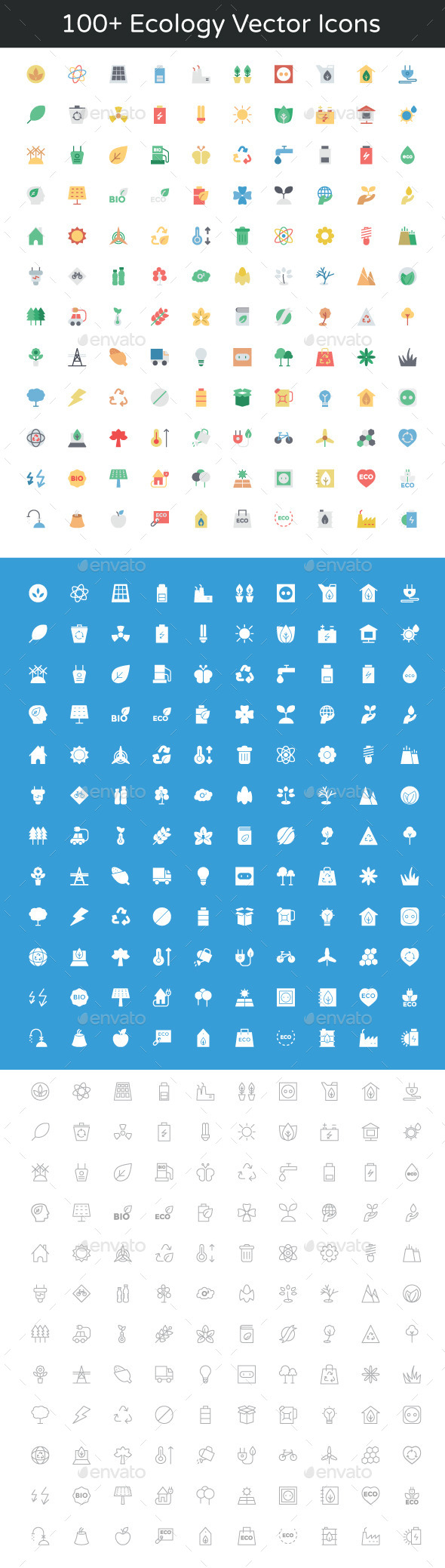 100+ Ecology Vector Icons - Icons